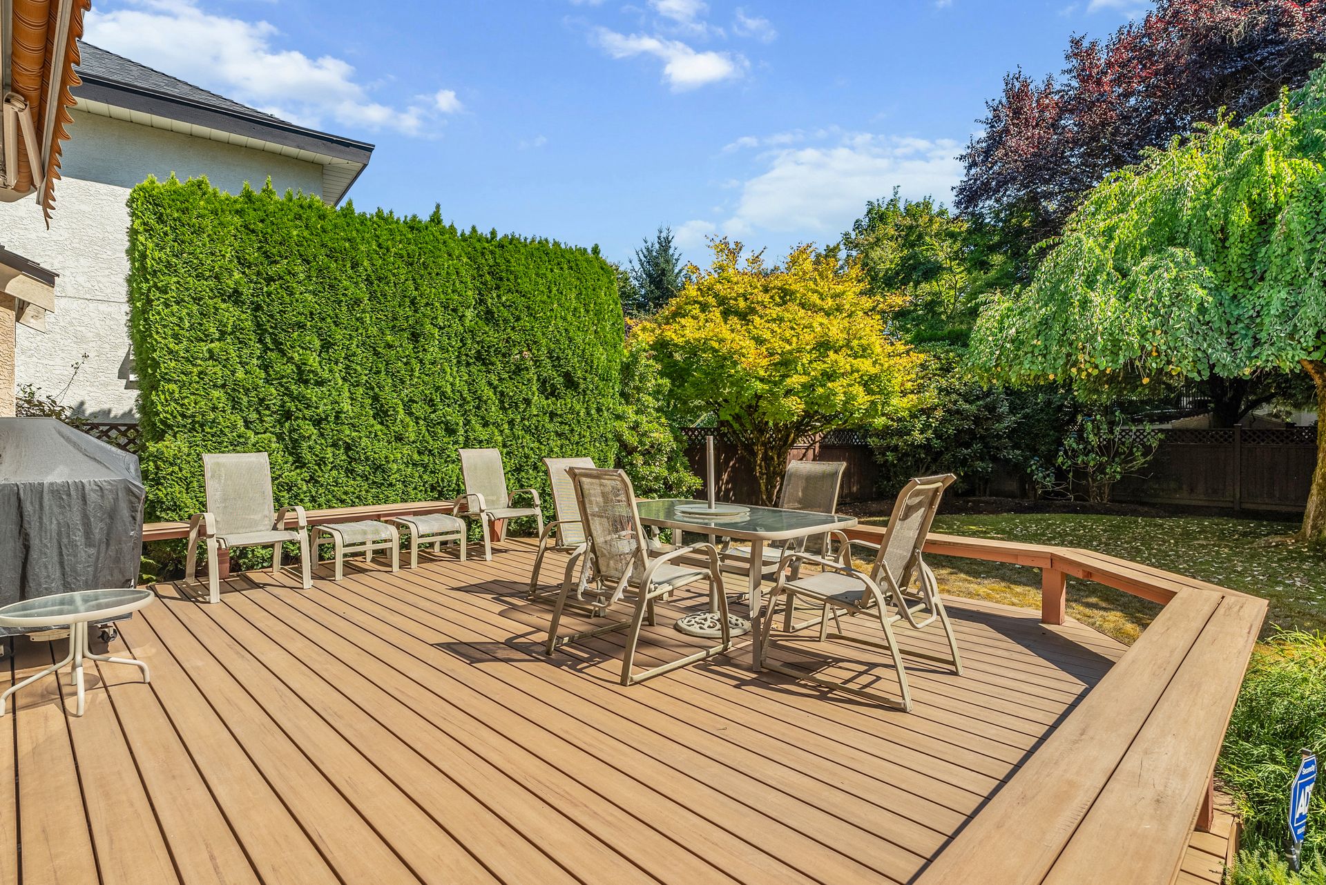 Composite deck and lawn